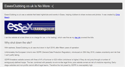 Desktop Screenshot of essexclubbing.co.uk