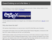 Tablet Screenshot of essexclubbing.co.uk
